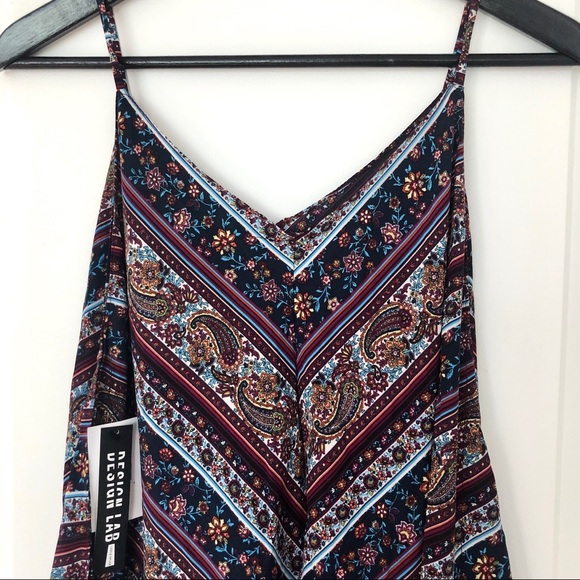 Design Lab Paisley Asymmetrical Dress - Picture 2 of 5